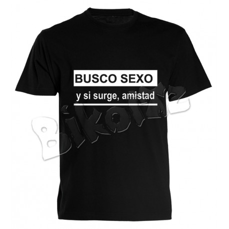 Camiseta "Busco sexo..."